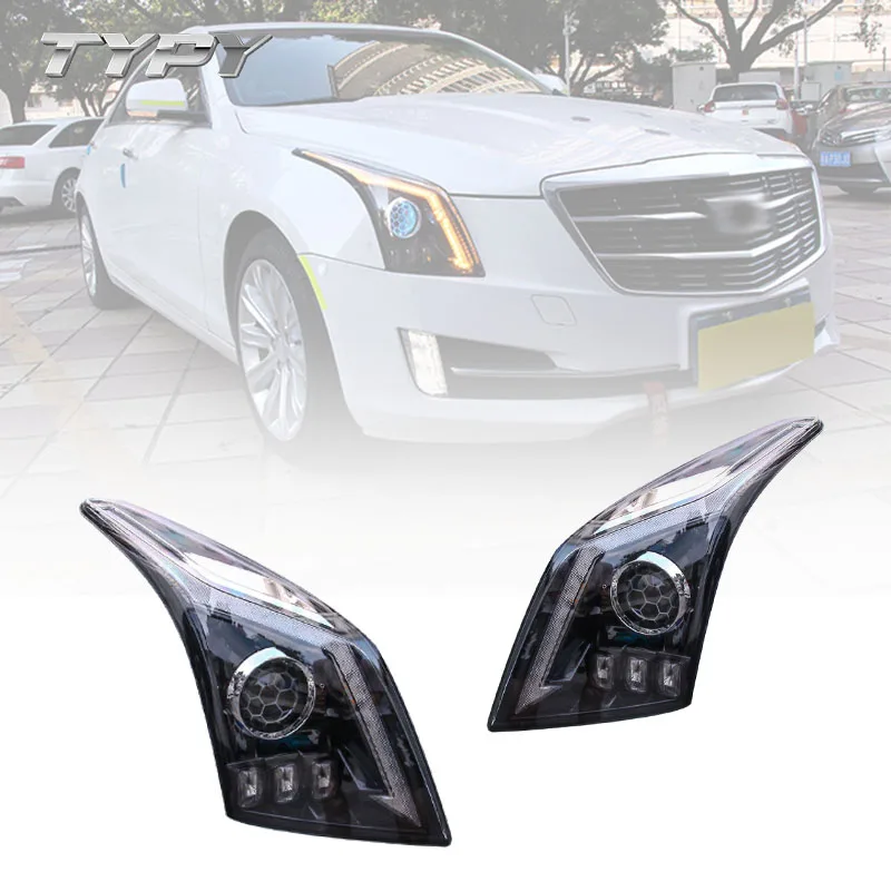 

Car Headlamp ATS Modified GTR War-God LED Head Lamp Head Light LED DRL Daytime Running Lights For Cadillac ATS 2014-2018