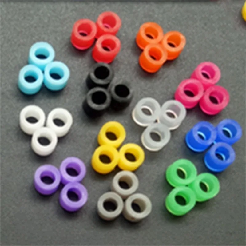 200Pcs 3mm Plastic Bird Leg Rings, Colorful Closed Foot Bands for Parrot Finch Canary Gouldian, Bird Identification Rings