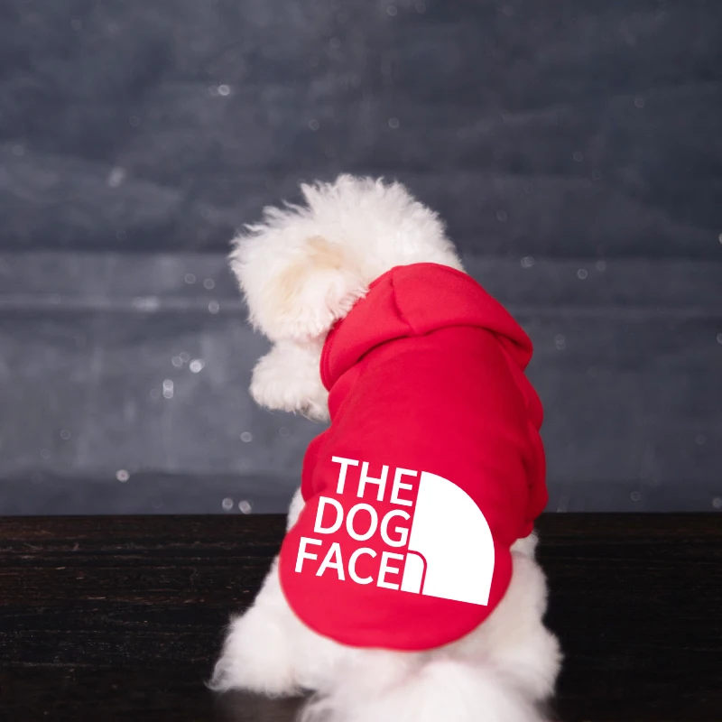 The Dog Face Hoodie Reflective Clothing Waterproof Coat Puppy Warm Jacket for Small Medium Dogs Cat Pet Clothes T-shirts Modern