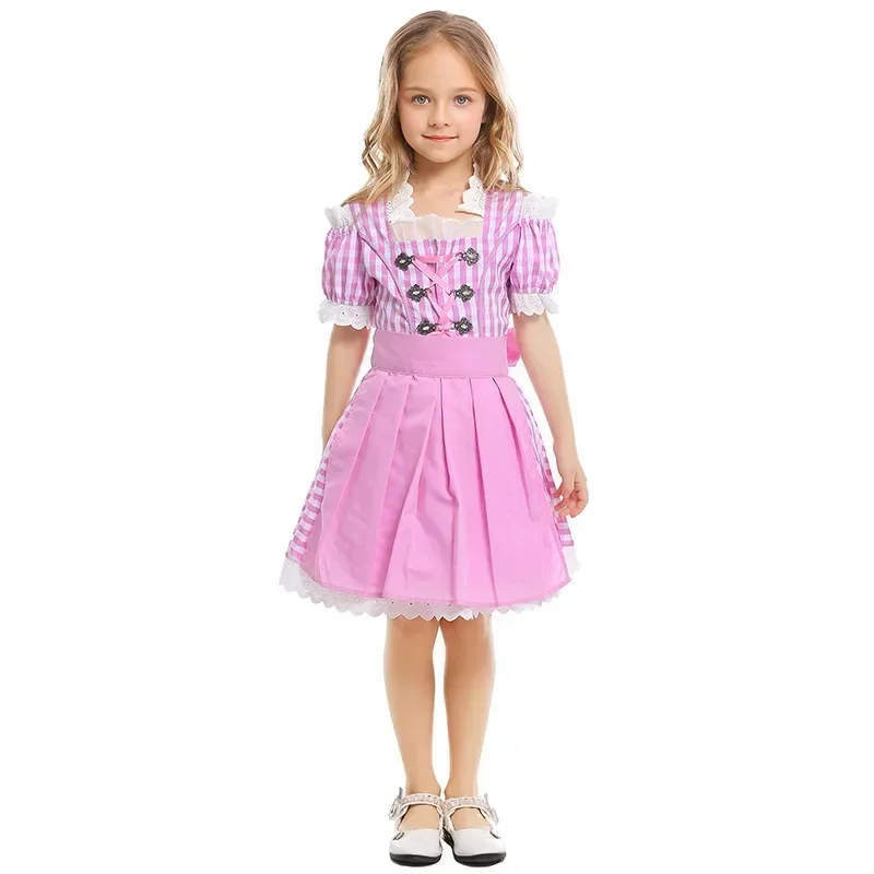 

German Oktoberfest Beer Dress Pink Children's Beer Dress