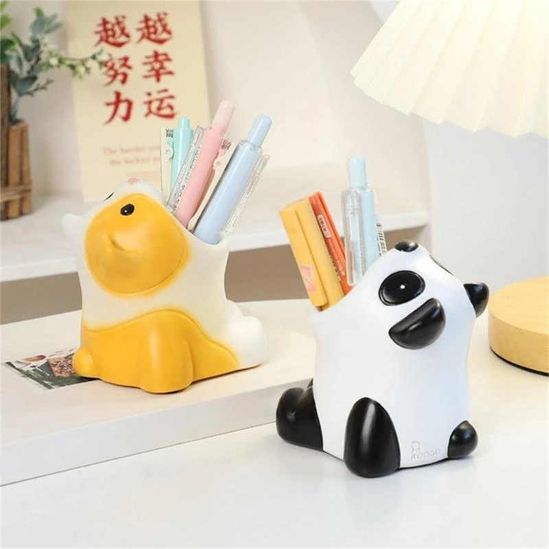 حاملات القلم الحيوان الكرتونية القطط الجميلة حاويات القلم رصاص حاوية الفرشاة للمنزل