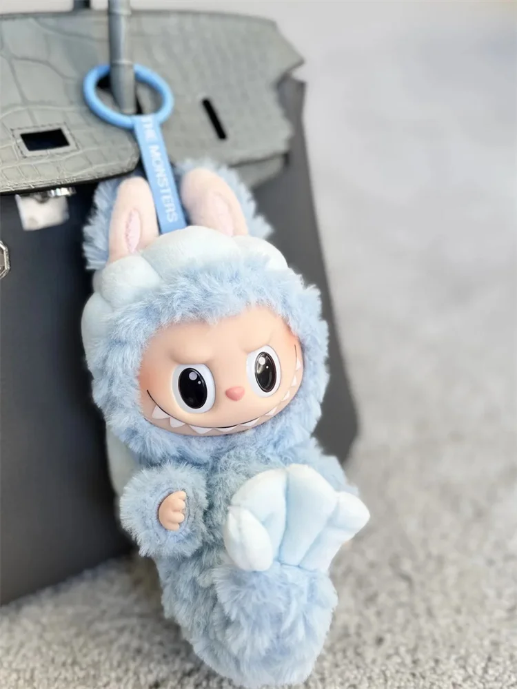 

100% Labubu, ограниченная серия, натуральная плюшевая игрушка Merlion, виниловая фигурка для лица, кулон, орнамент, коллекционная модель, декор, игрушка-сюрприз, подарок