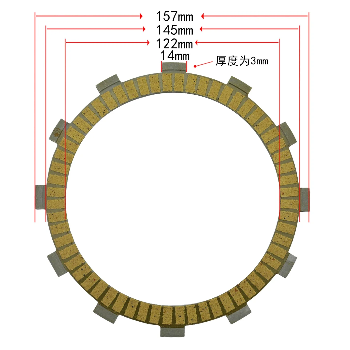 8pc Motorcycle Friction Clutch Plates Set For Suzuki RM250 96-02 SG250 1992 Kawasaki KX250 92-08 EJ650 00-08 KL650 KLR650 96-11