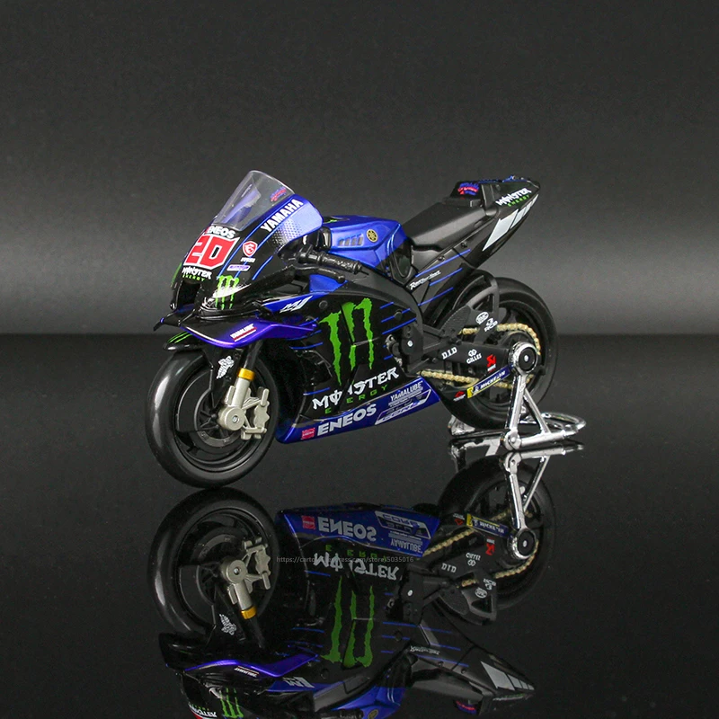 Maisto 1:18 2022 Yamaha Factory Racing Team #21 Morbidelli #20 Quartararo Licensed Simulation Alloy Motorcycle Model Collecti