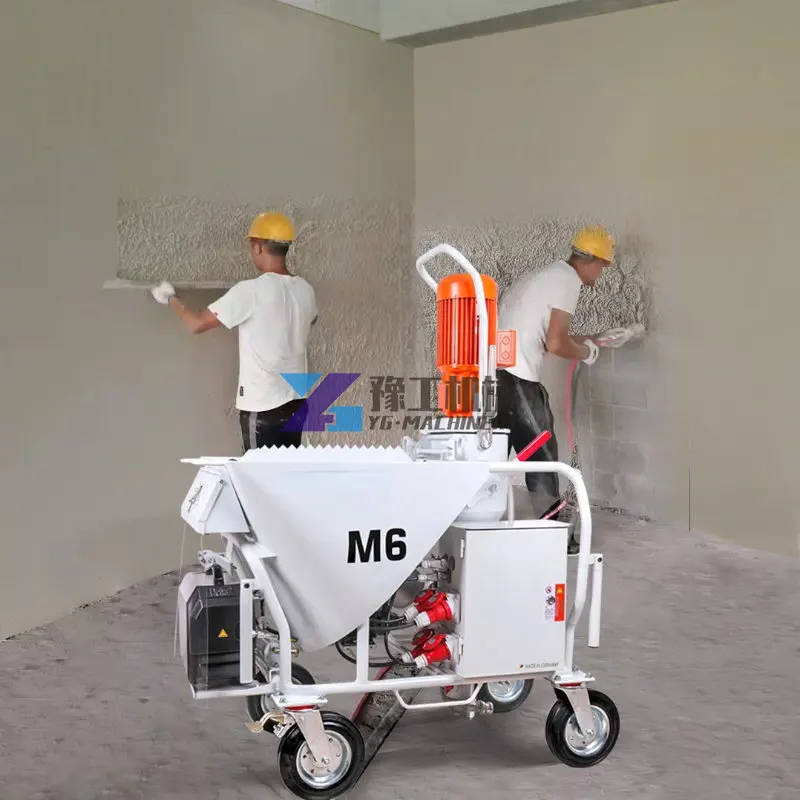 Yugong M6 Automatic Wall Plastering Machine/mortar Plastering Machine