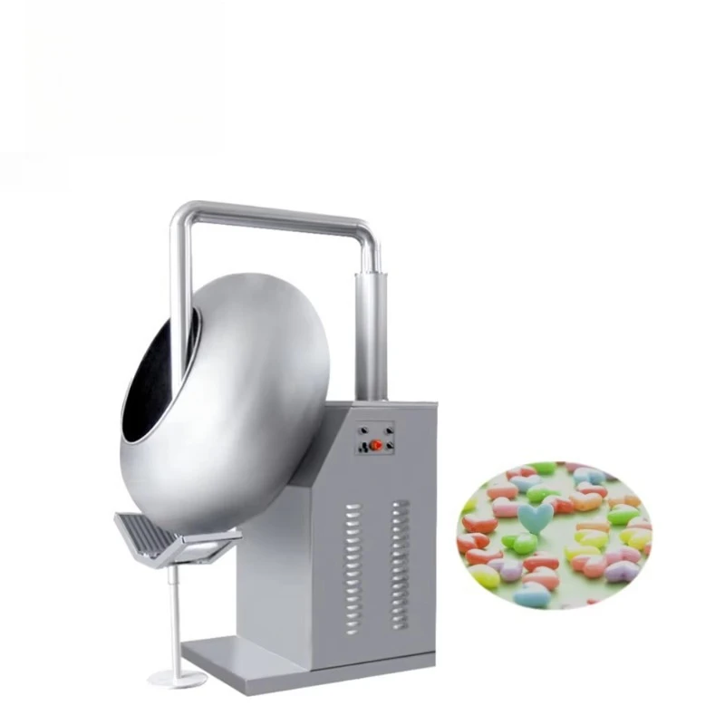 Control Motor Drive Large Capacity Chocolate Coating Candy Coating Machine