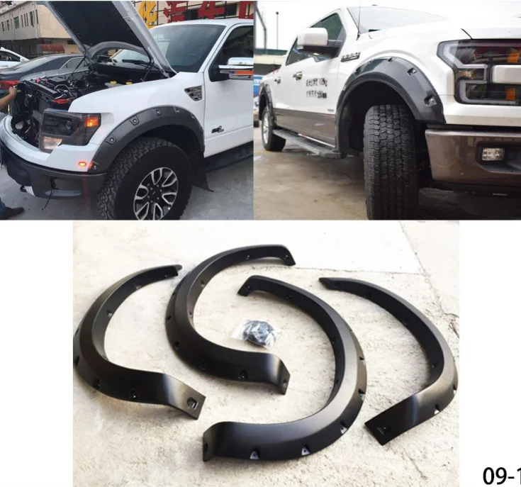 Off-Road Wheel Eyebrow Fender Flares For Ford Ranger F-150 2009-2020 Non-Raptor Pickup Truck