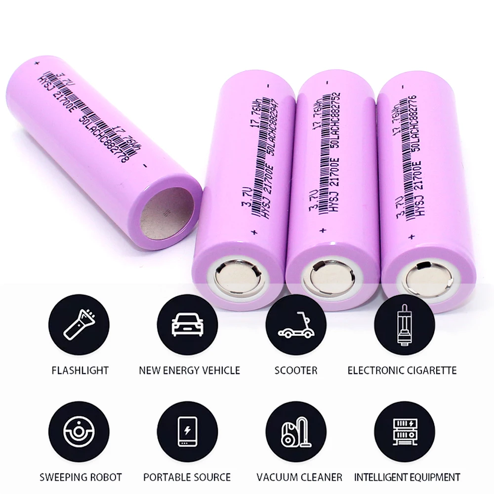 SelianEnergy 21700 Flat Top Battery 3.7V 4800mAh Lithium Rechargeable Battery 3.7V Multi-role Power Battery For UAV Power Bank