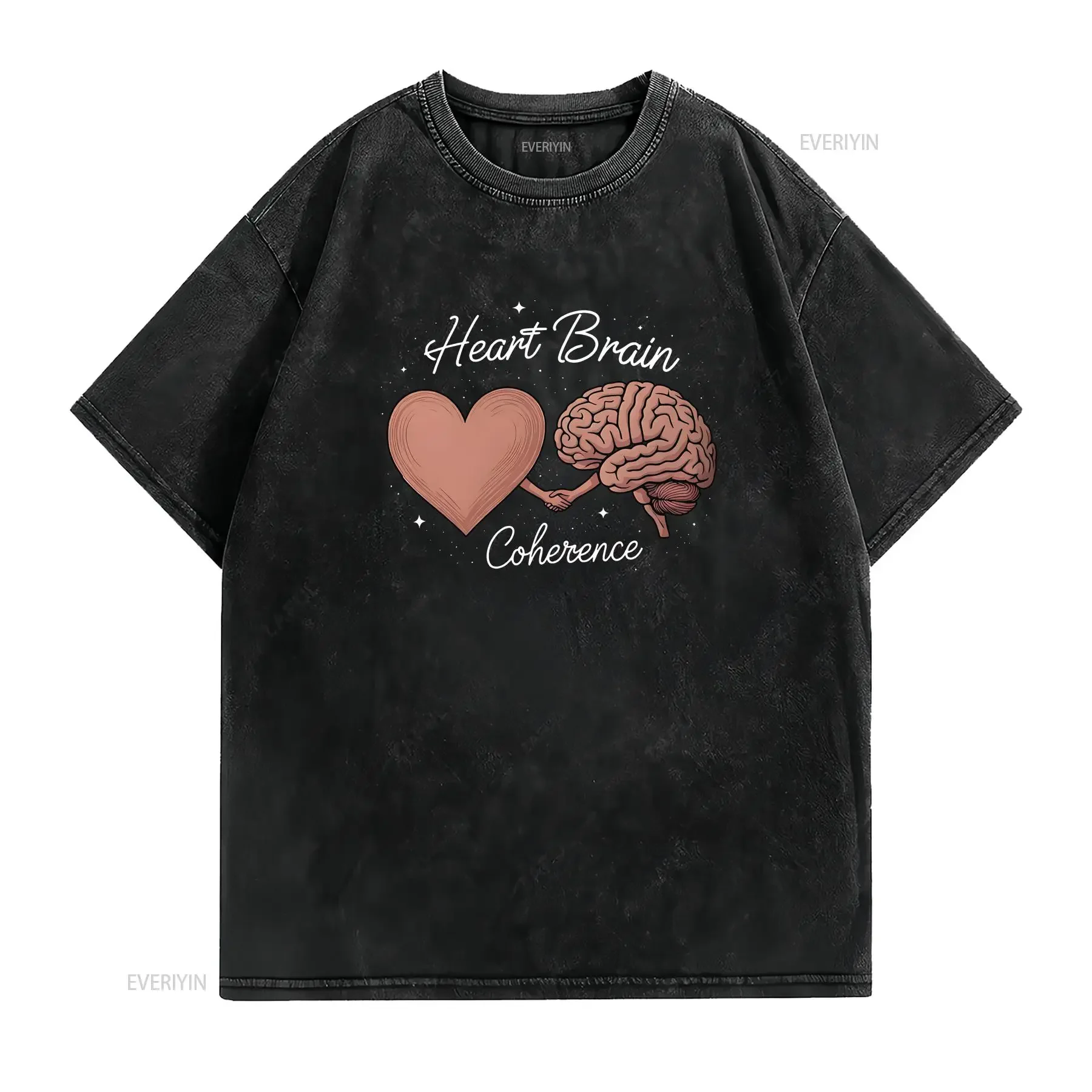Heart Brain Coherence Joe Dispenza Meditation Yoga  T Shirt vintage Washed Comfortable homme Unisex Top For Everyday Wear