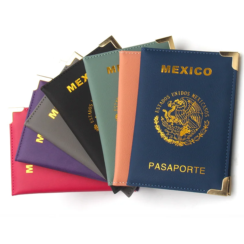 Passport Holder Covers Case, Travel Wallet Mexico Passport Holder for Women Men
