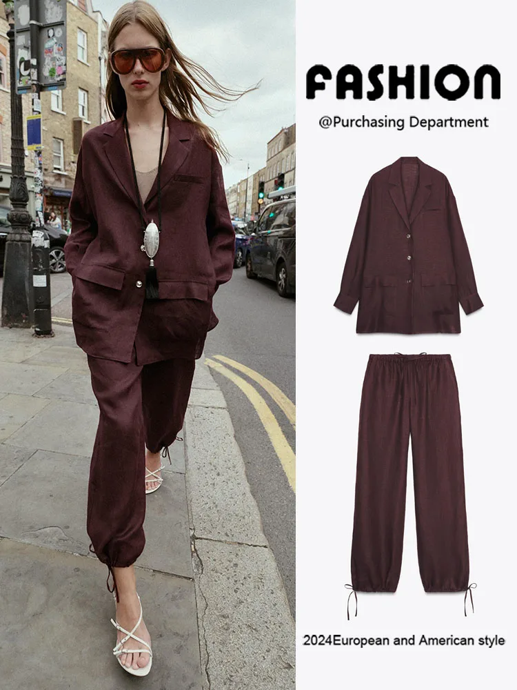 

New Arrival Autumn Long Tuxedo Jaet Women's Clothing Lantern Pants Ethnic Stage Costume Classic Faion Ladies' Wear