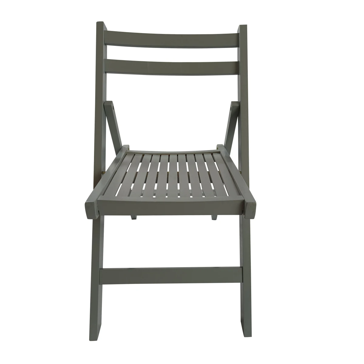 Furniture Slatted Wood Folding Special Event Chair - Gray, Set of 4, FOLDING CHAIR, FOLDABLE STYLE    RR