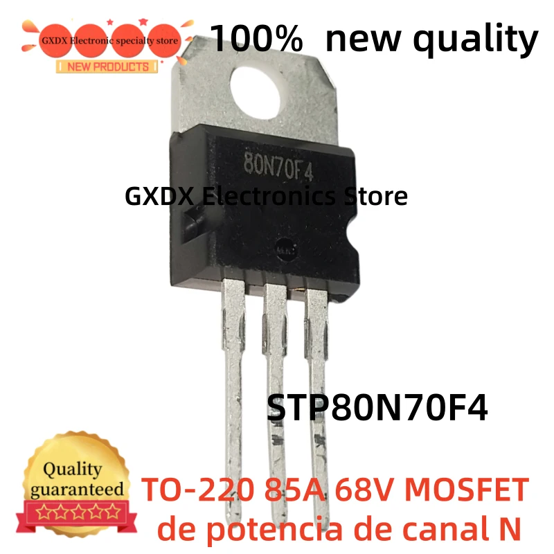 10-20-30-40-50 unidades nuevas STP80N70F4 80N70F4 STP80NF70F6 80NF70F6 80NF70 80N70 TO-220 85A 68V MOSFET de potencia de canal N
