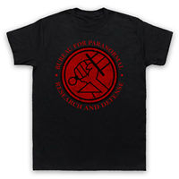 HELLBOY, BUREAU, PARANORMAL RESEARCH DEFENSE, High-quality Luxury Brand T-shirts for Men and Women, Popular Ins Y2k Hot Sell