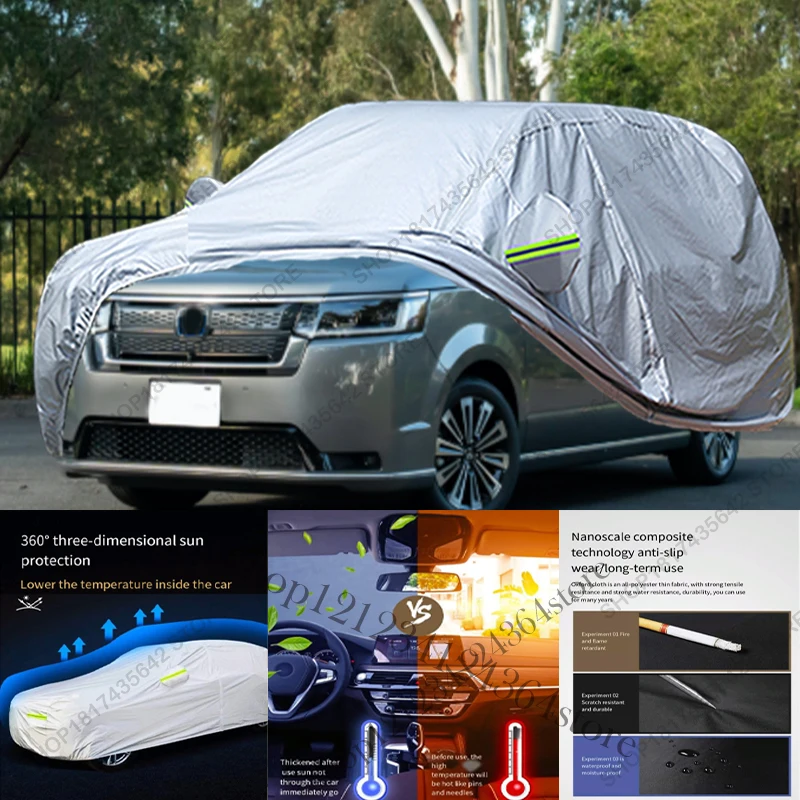 Full Car Cover Compatible with Honda Stepwgn 2022-2025 All-Weather Sun Rain UV Dust Proof Rain Outdoor Indoor Protect