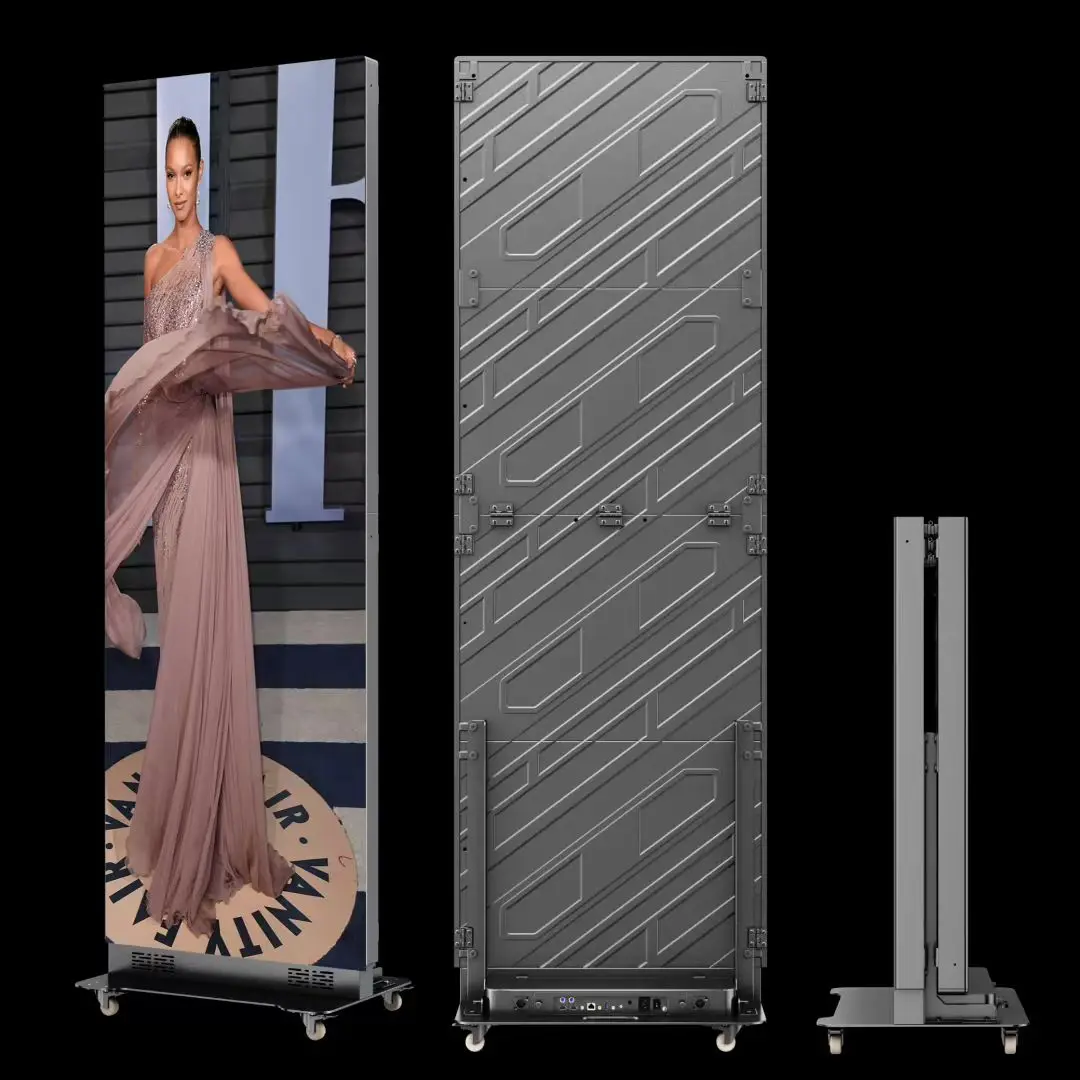 آلة للمطاعم ومراكز التسوق مصدر المصنع مباشرة HD داخلي رقيق قابل للطي شاشة LED للإعلان