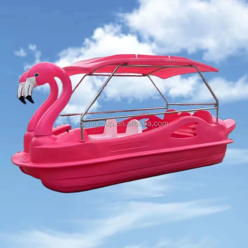 Entertainment Professional Supplier 7-9 Person Swan Water Electric Boats for Sale