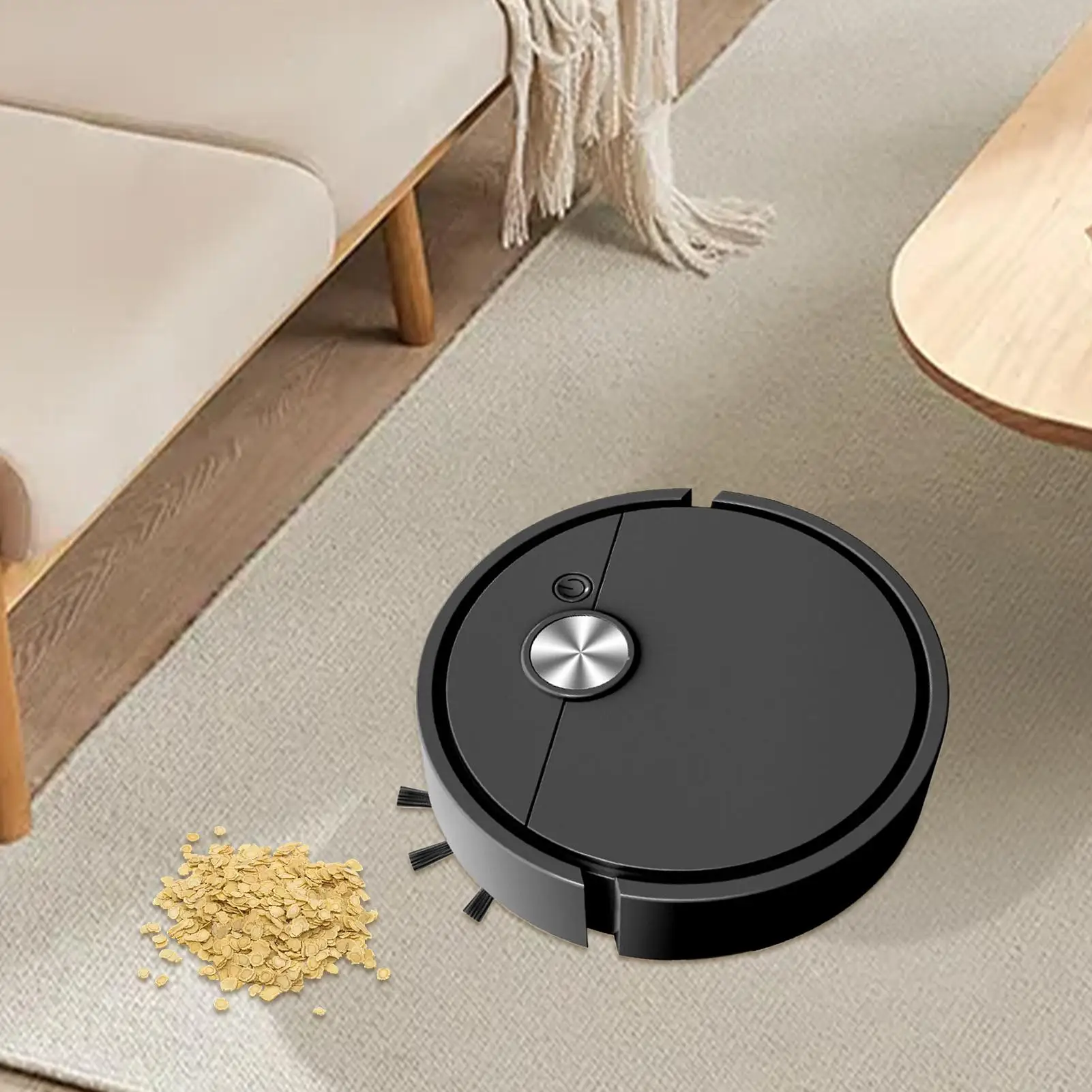 Mini Cleaning Robot for Desk Portable Automatic Cleaning Machine USB Charging Vacuum Duster Robot for Home Office