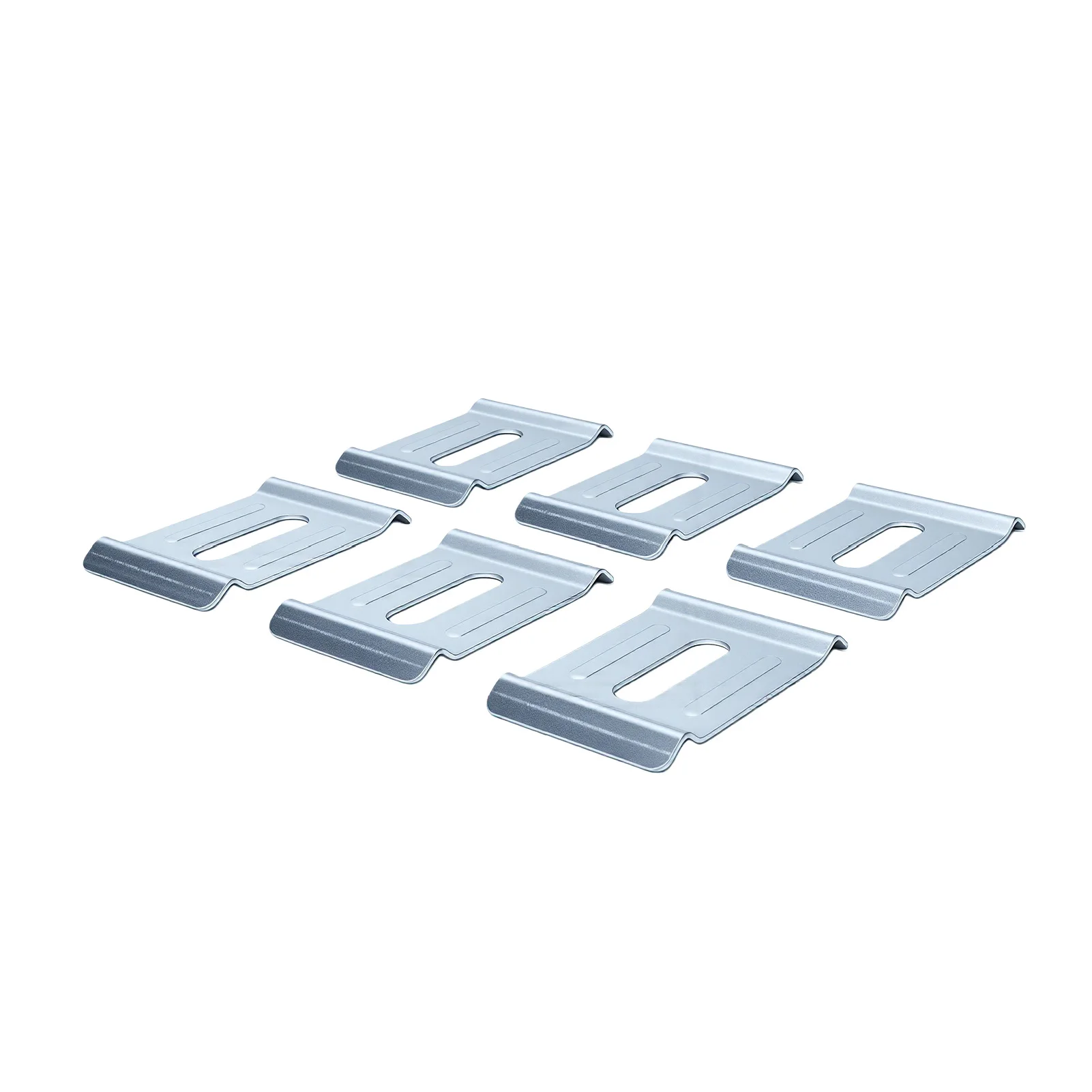 30 Pack Hold Down Clamps for Cable Tray Metal Wire Mesh Cable Tray Clamps for 4-6mm Diameter Cable Trays Zinc Plated Carbon