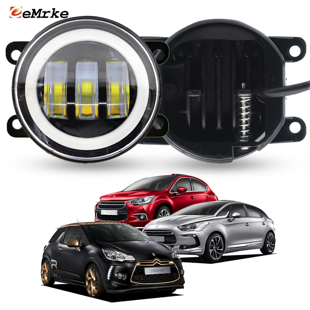 

Upgrade Led Fog Lights PTF 30W with Lens for Citroen DS3 DS4 DS5 DS 3 4 5 Turn Signal Light Angel Eye DRL Daytime Running Lamp