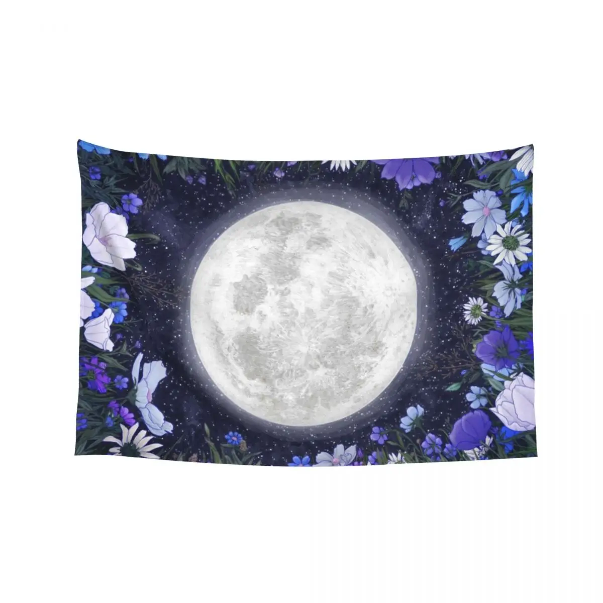 

Midnight in the Meadow Blue Tapestry Room Decorator Decorative Paintings Wall Art Tapestry