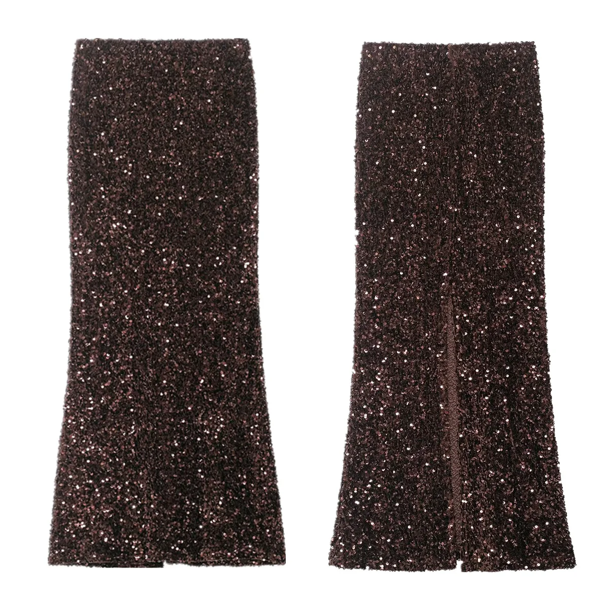 

Maxdutti, элегантная французская рождественская женская одежда, вечерние декоративные юбки с блестками, женская одежда, облегающие юбки Faldas