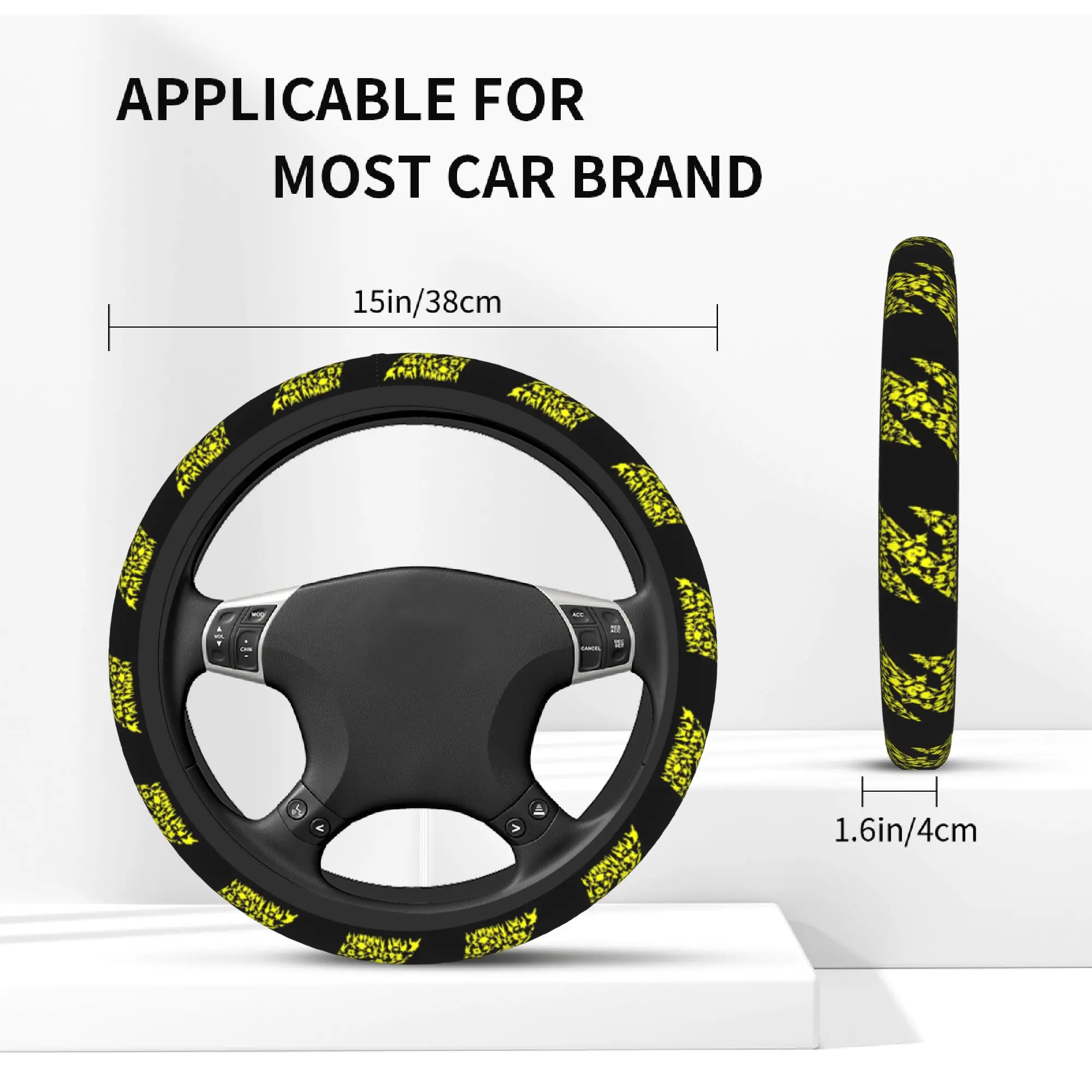 Dragon Ball  Z Car Steering Wheel Cover 38cm Universal  Auto Steering Wheel Protector Suitable Car-styling Interior Accessories - view 5