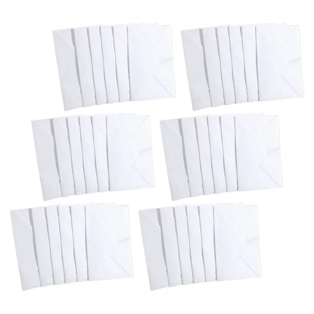 50pcs White B6 Self Sealing Mailing Envelopes For Greeting Cards Invitations Letters Bookmarks Documents Wedding Party Supplies view 3
