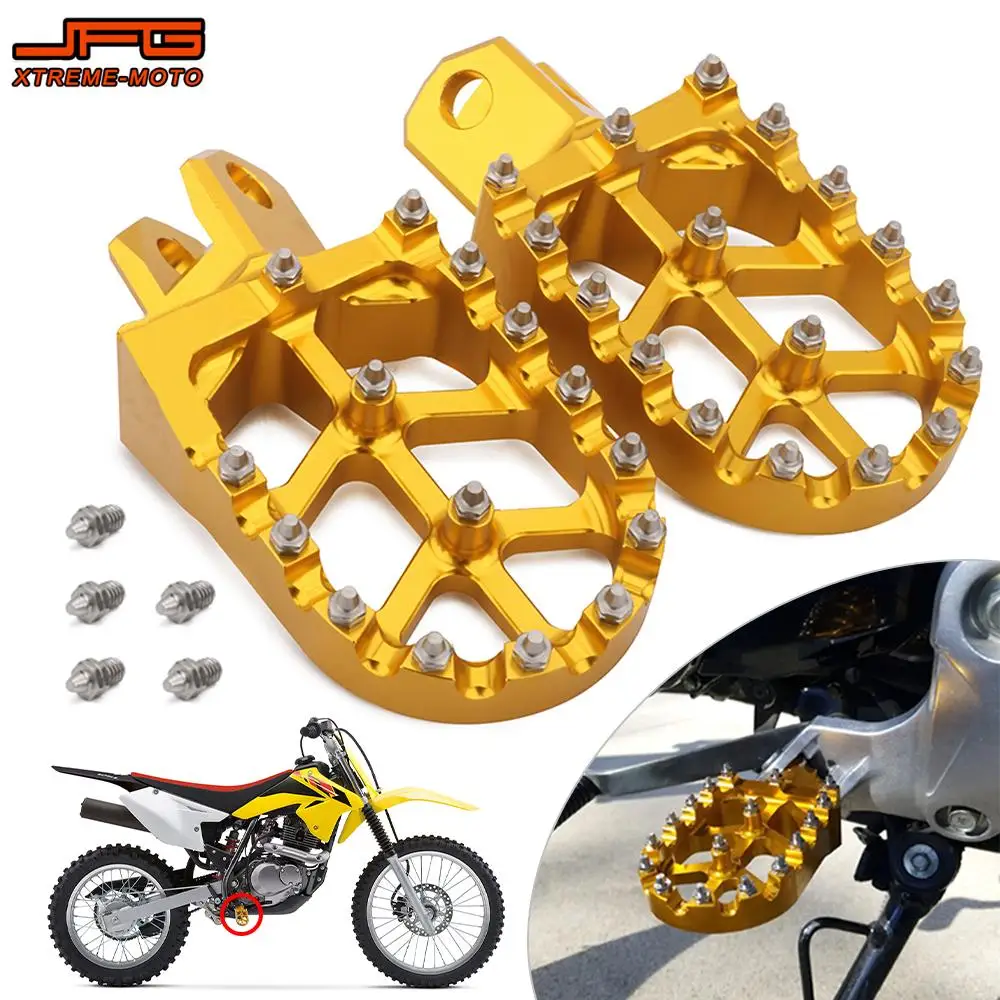 Motorcycles Accessories Footpegs Foot Peg Rest Rests Footpedal For RM 125 250 250Z RMX250 DRZ400 400S 400E 400SM Dirt Pit Bike