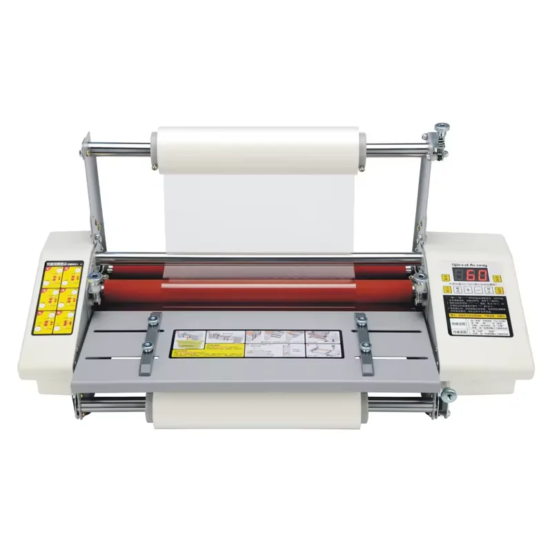 

9350 A3+ Laminating Machine Four Roller Cold Hot Laminator Rolling Machine film photo Laminating Machine English Verion binding