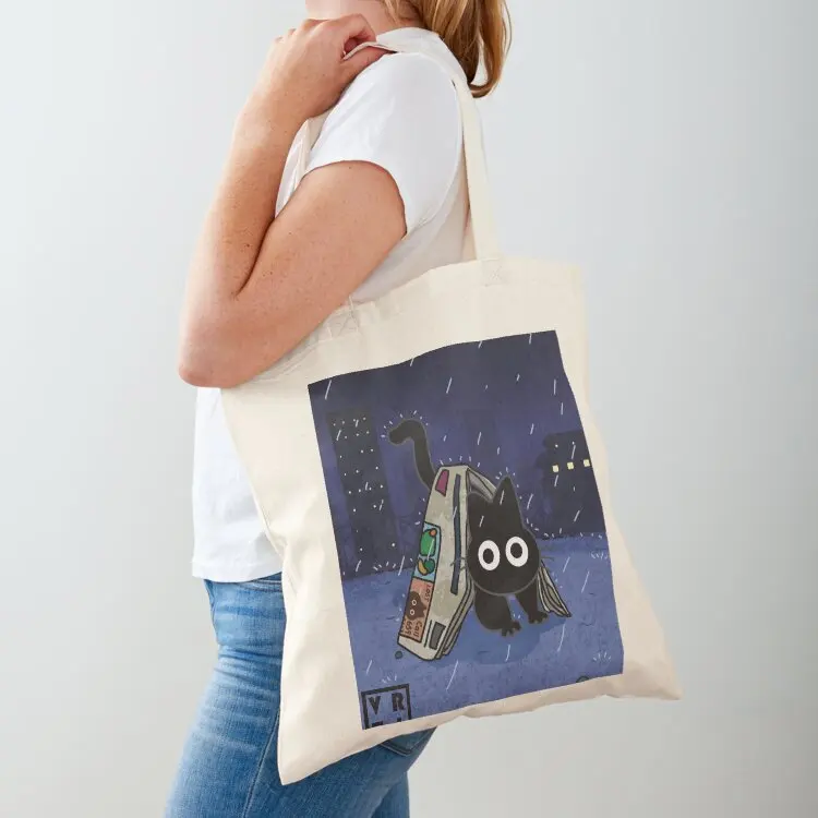 

Rogelio under the rain (with background) Tote Bag tote bag screen cute pouch bag Canvas Women's