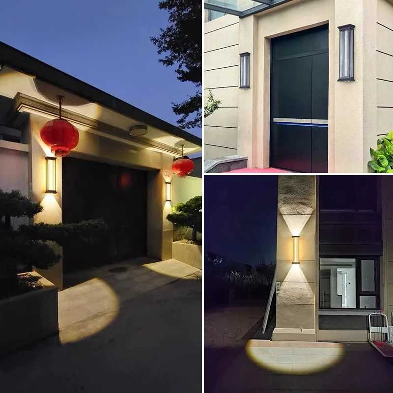 Outdoor Wall Lamp Wall Light Villa Gate Roman Column - Wall Lamp Outdoor Long Strip Light Self-Built House Exterior Wall Light view 3