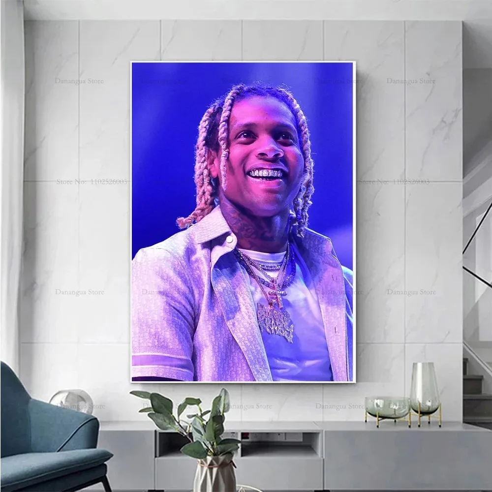 Lil Durk Rapper Music Singer Star Posters Bar Cafe HD Poster Prints Wall Art Canvas Painting Picture Photo Gift Room Home Decor
