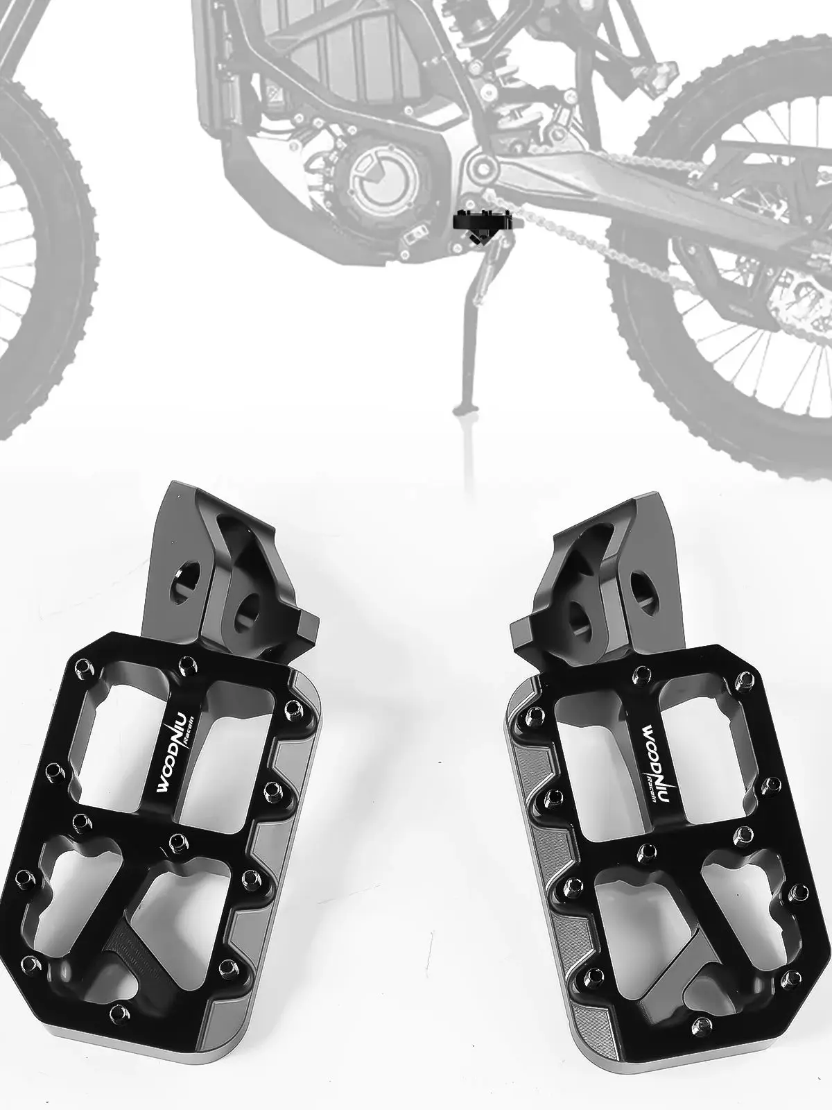 AliExpress WUNIU Motorcycle Footpeg for SURRON Ultra Bee New Customized Modified Pedals Foot Pegs for SurRon Electric Bike Motorcycle Accessories