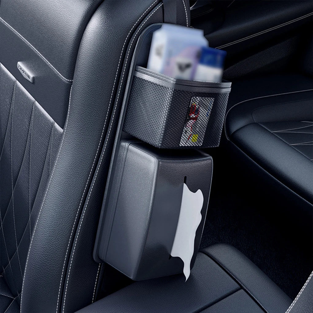 Multifunctional Paper Drawer For Car Seat | Odorless | Comfortable | Reliable Strap Suitable