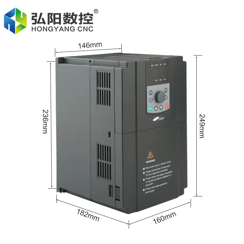 Rituo Inverter VFD 7.5KW 220V 380V Motor Speed Controller 1000Hz Three-Phase Output 17A Current AC Drives The Inverter