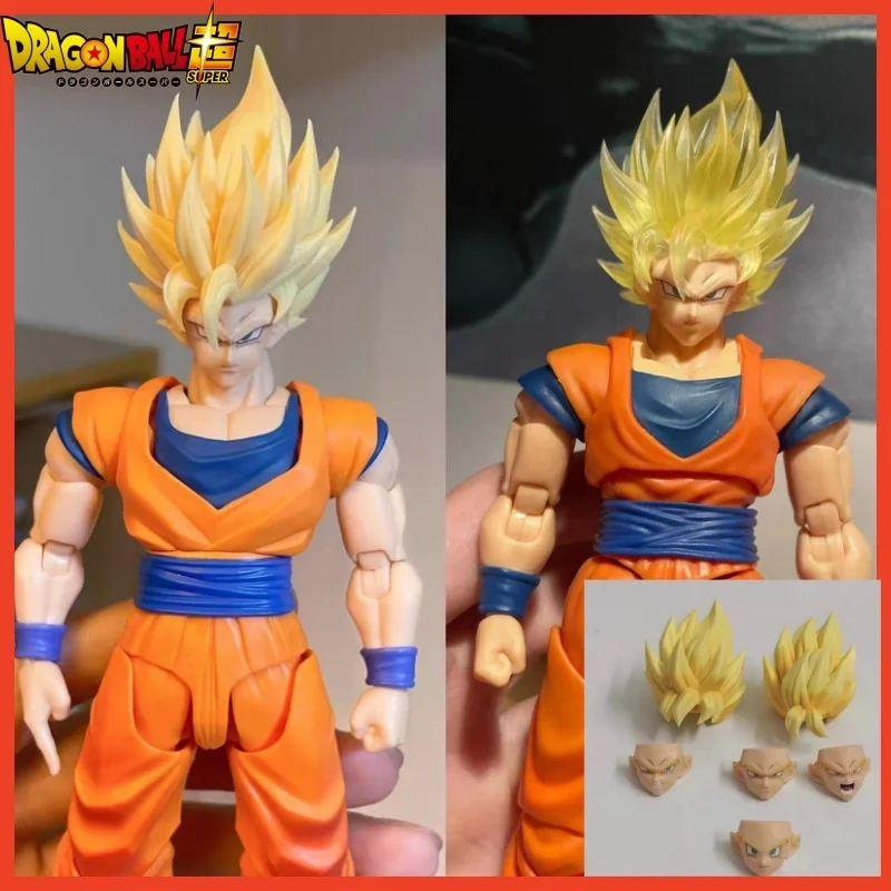 

New In Stock Dko Ko Replica Dragon Ball Goku Super Saiyan Ssj2 Head Sculpt Anime Action Son Goku Heads Accessories Model Gift