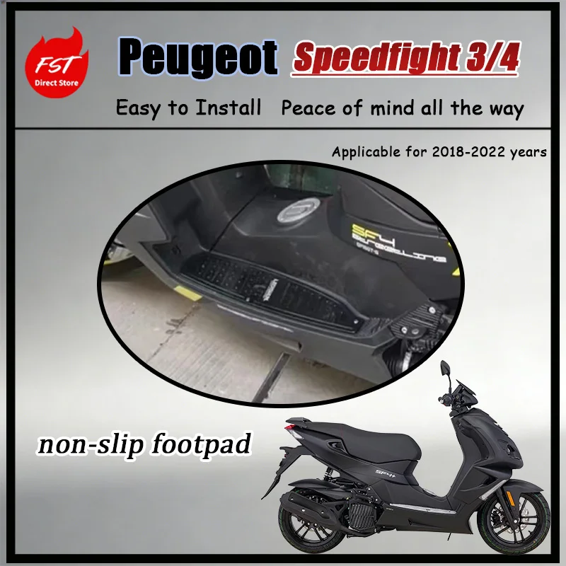 Motorcycle Alloy Floor Board Footrest for Peugeot SF4 SF3 Speedfight Anti-Slip Reinforced Foot Pegs Platform Replacement Part