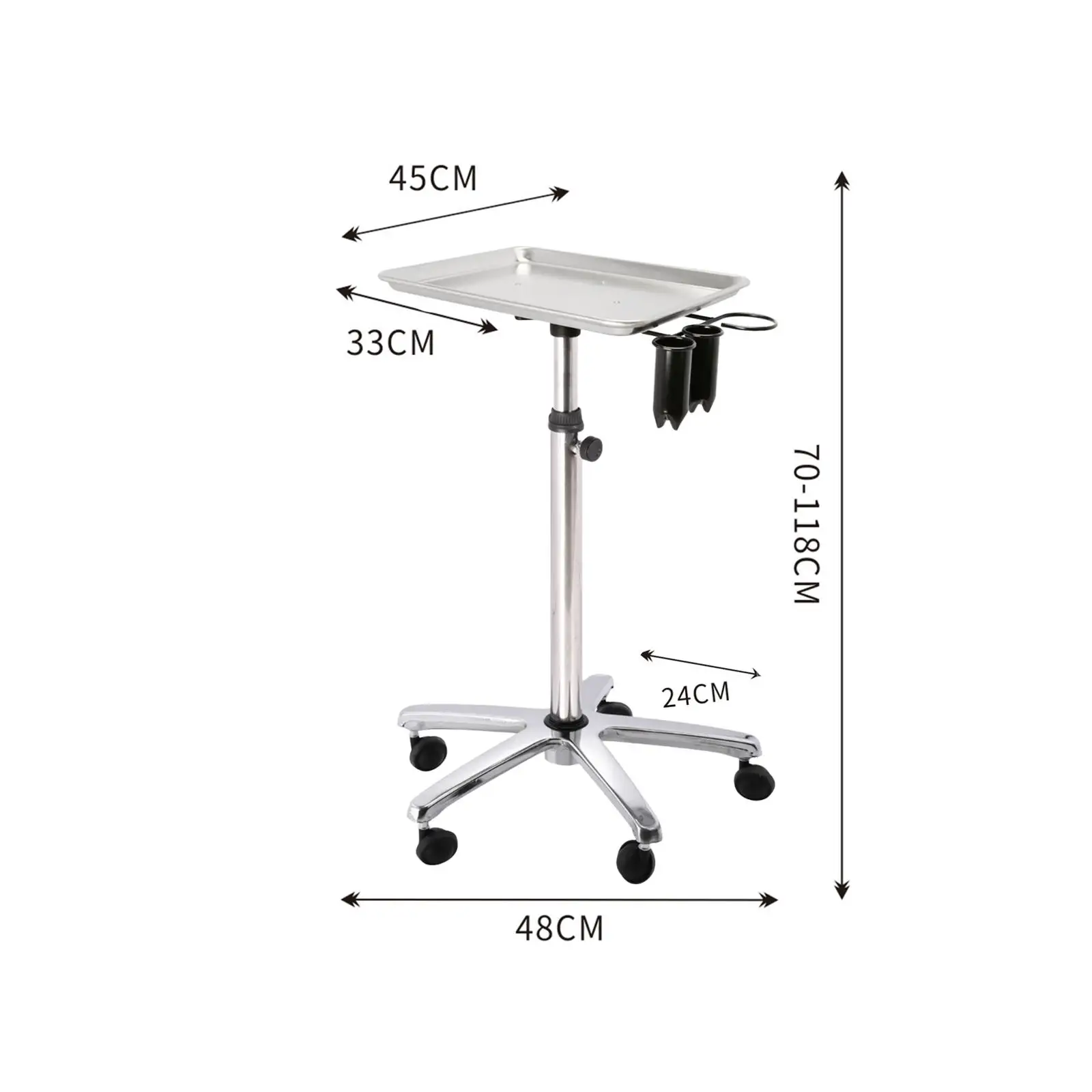 Bandeja rodante para peluquería, carrito de estilista, soporte de instrumentos, bandeja de salón, carrito con ruedas para salones de peluquería, estudios