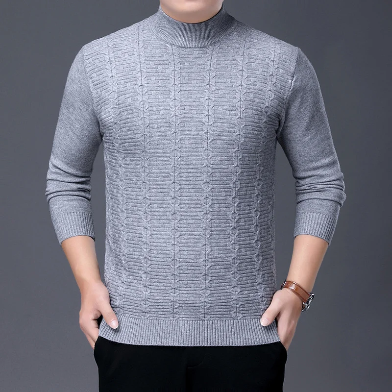 

Winter Turtleneck Men Sweater Christmas Male Pullover Turtle Neck Jumper Brand White Casual Knitwear Pull Homme