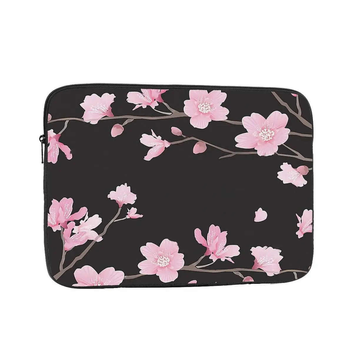 Cherry Blossom Flower Plant - Black Case Pouch 10 12 13 15 17 Inch Notebook Sleeve Cover Bag Tablet Shockproof Case Bag