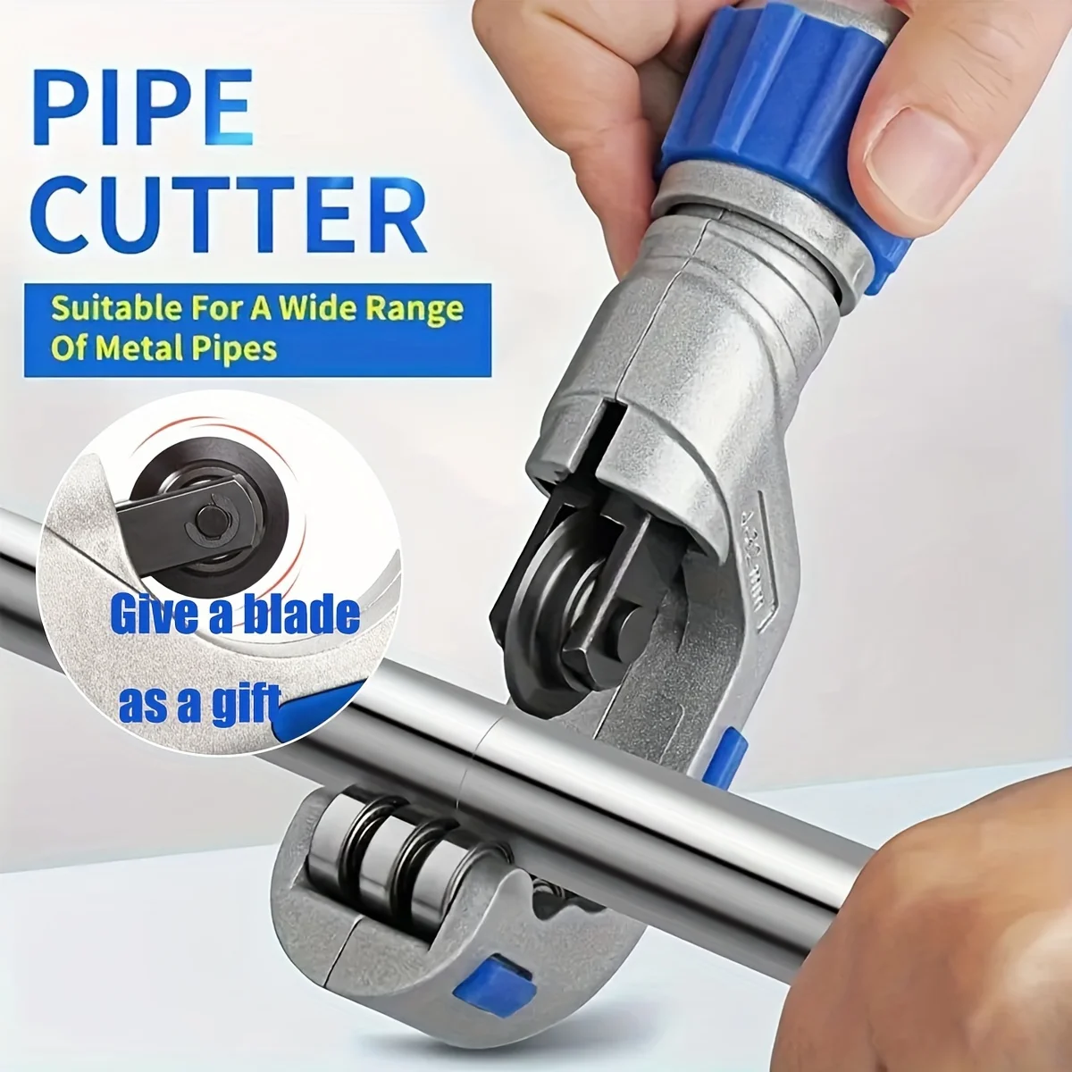 3/16-inch to 1-1/4-inch (4mm-32mm) Tube Cutter,Copper Tubing Cutter, for Stainless Steel, Tubing Cutter, Give a replacement bla