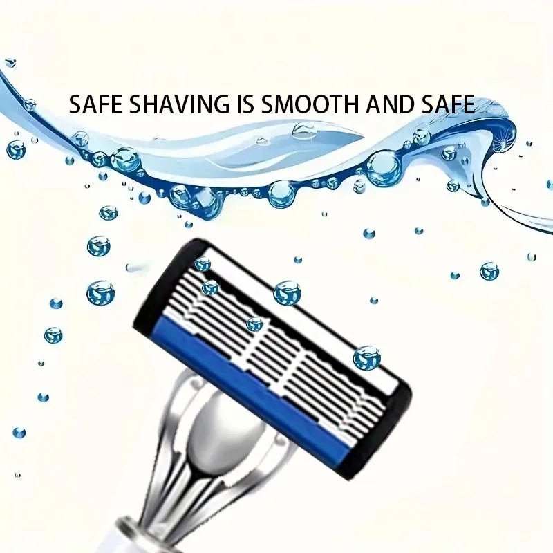 Luxurious and high-quality men's razors with comfortable anti-slip handles, safe and durable blades. Perfect gift for festivals