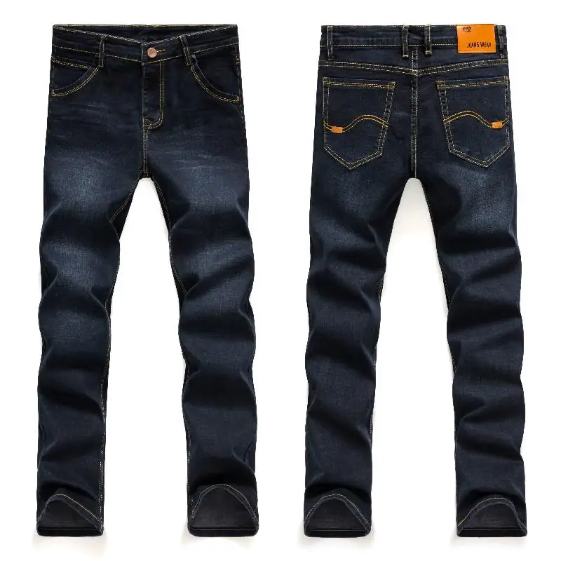 Jeans for Men Plus Size 44 46 48 50 Straight Cut elastic Denim Long Pants