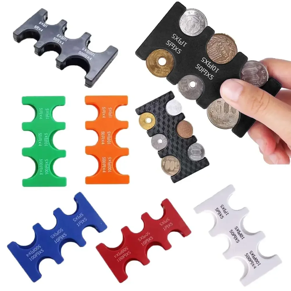 Color Coin Pocket Case Plastic Coin Changer Purse Wallet Holder Coin Dispenser Japanese Coin Holder Coin Case Coin Storage Box