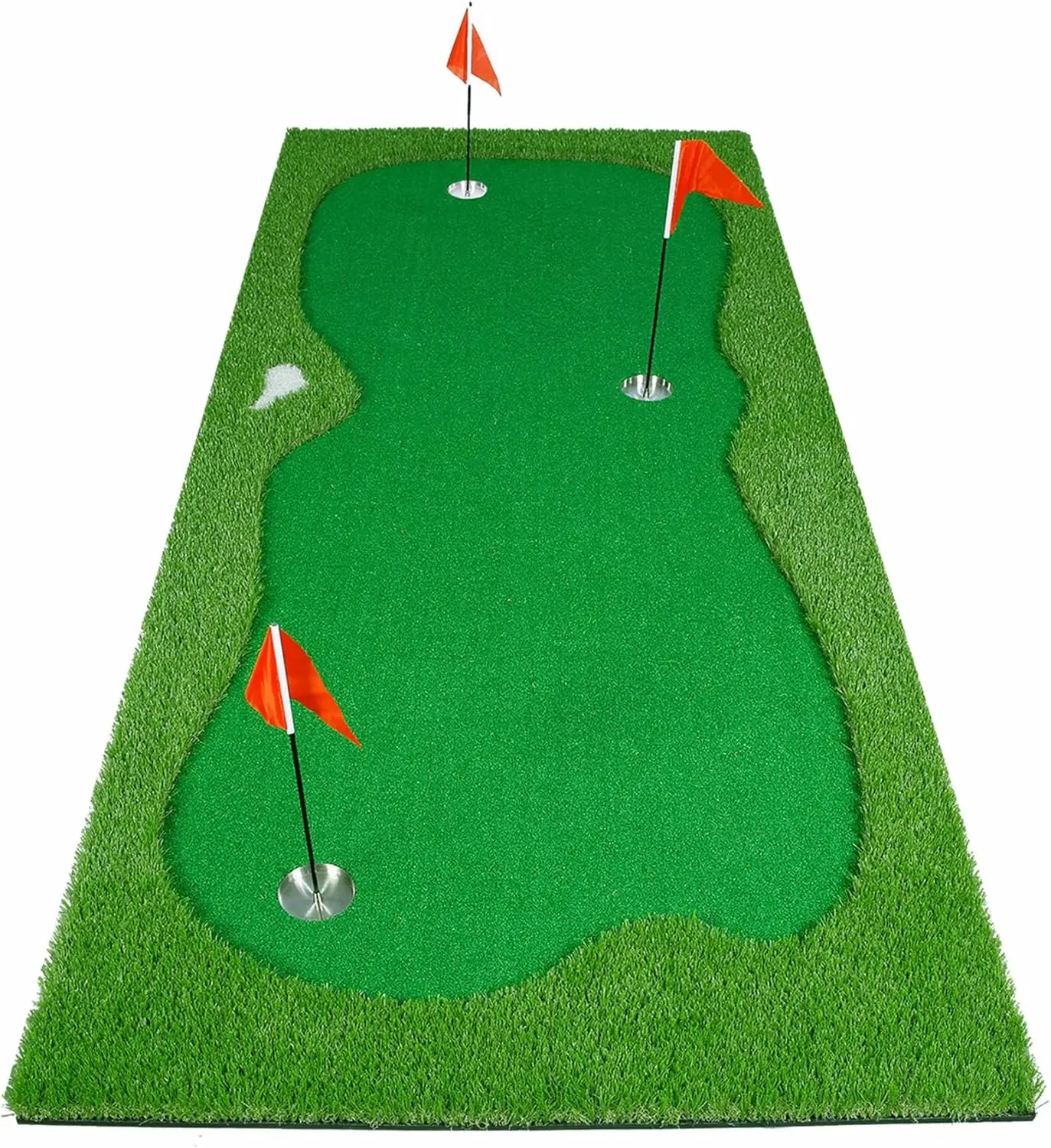 Golf Putting Green Mat Indoor/Outdoor - Professional Golf Practice Mat for Put Training for Home Office Use