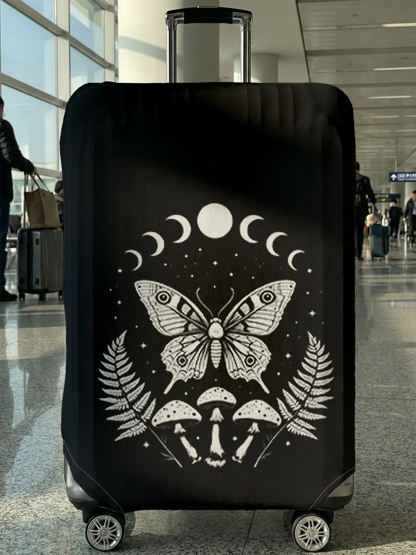 

Защитный чехол для багажа с рисунком бабочки, подходит для чемоданов 18-32 дюймов, чехлы для ручек чемоданов, дорожные аксессуары.