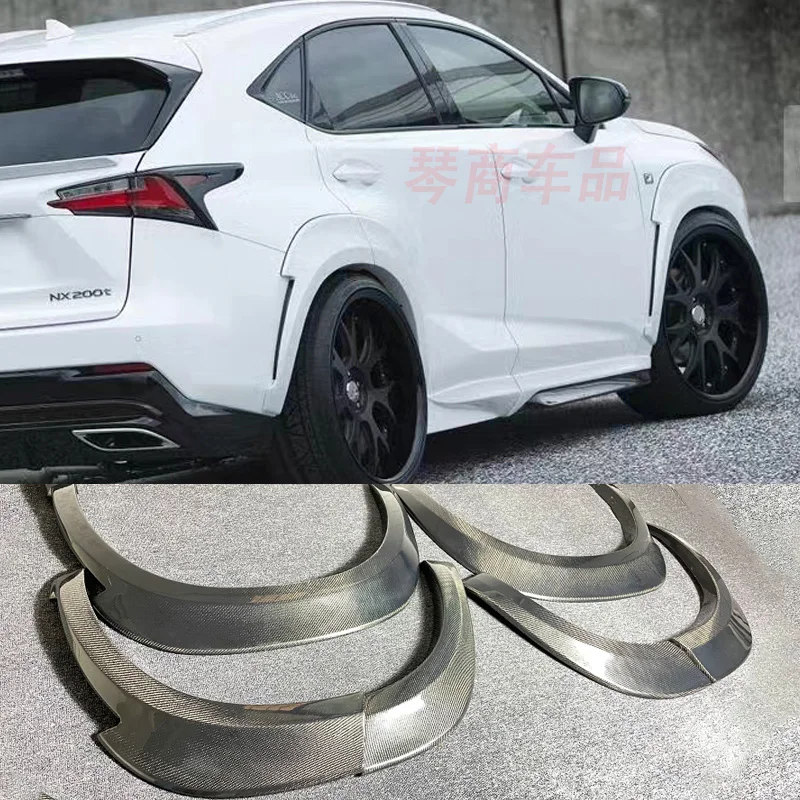 

For Lexus NX NX200 NX300 2015 16 2017 2018 2019 2020 Car Wide Bodykit Fender Flares Arch Wheel Eyebrow Lip Protector Trims Parts