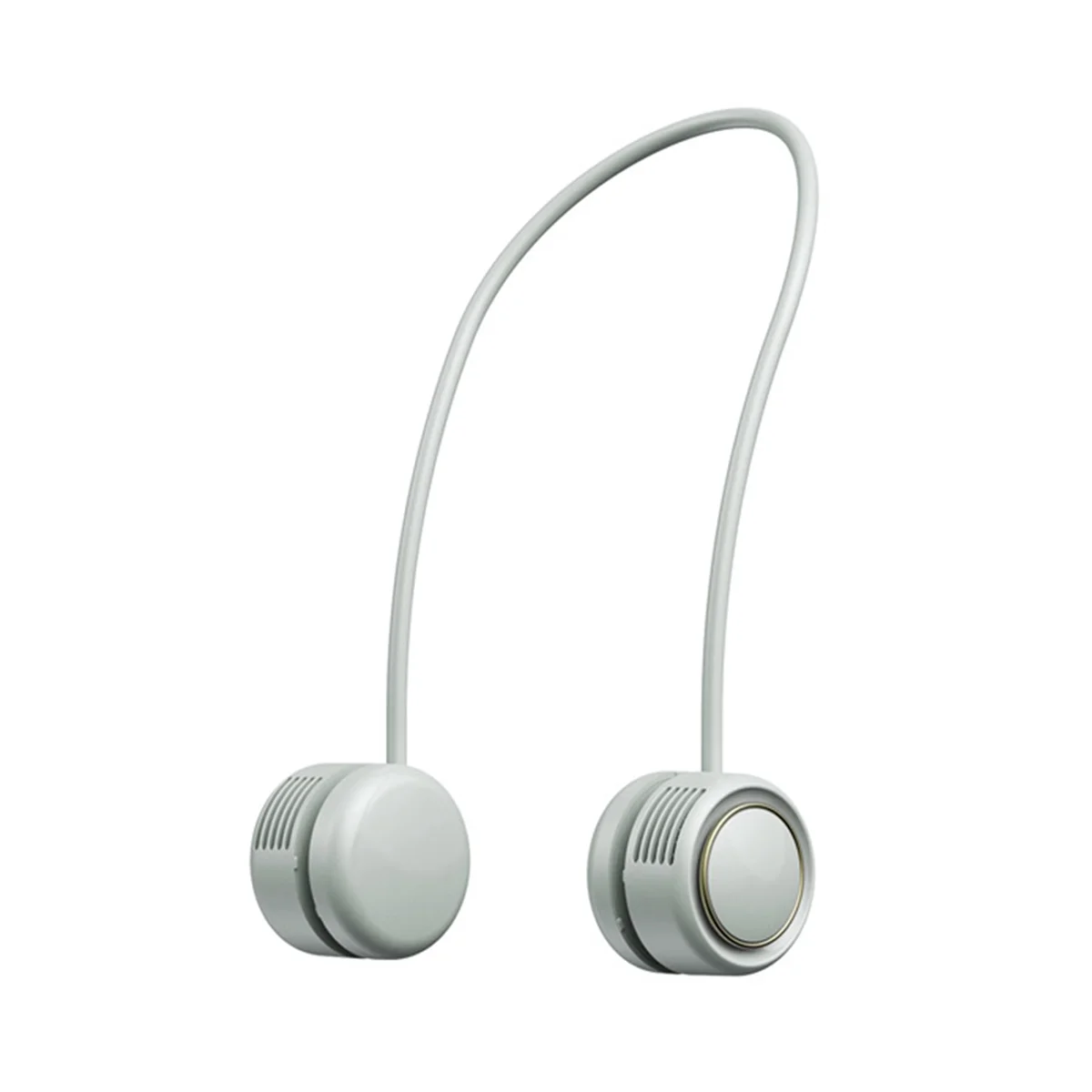 Mini-Halsventilator, tragbar, über USB wiederaufladbar, stumm, Sport-Nackenventilatoren für den Außenbereich, Ventilador Portatil Abanicos, kühlend, Eisgrün