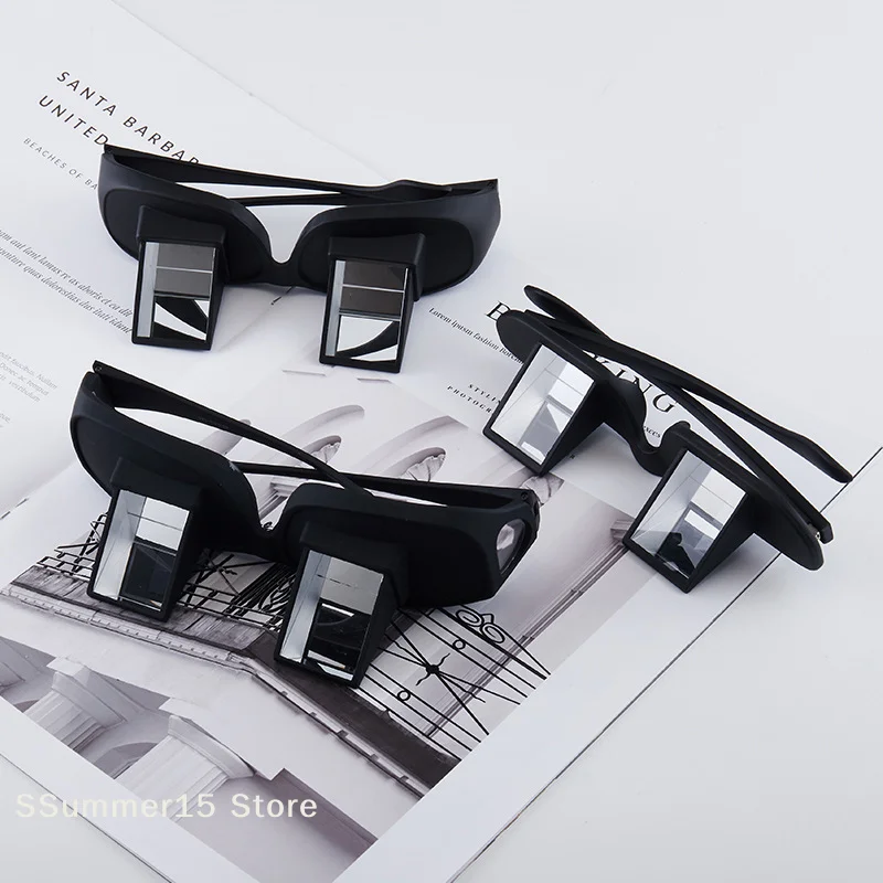 【R】Lazy Eyeglasses Lazy Reading Glasses Prismatic Horizontal Glasses Lying Down Bed Reading Watching HD Readers Glasses